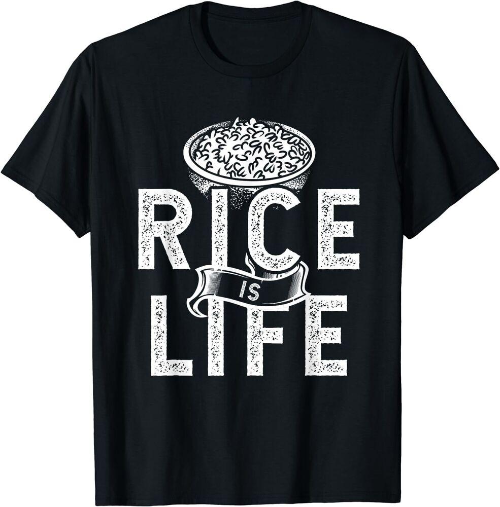 

Cool Rice Is Life Asian Filipino Japanese Food Tee Unisex T-shirt