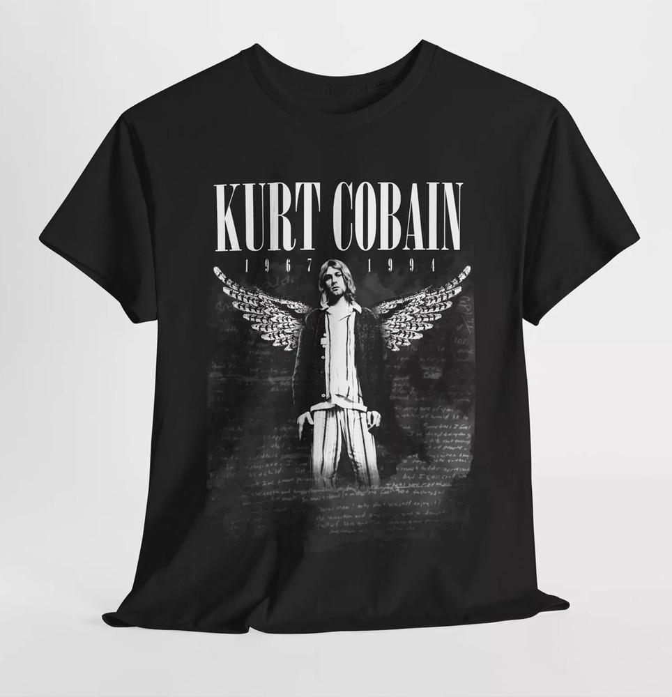 Футболка Курта Кобейна Унисекс Хлопок Подарок фанату Nirvana Размер S-5XL DO258 Унисекс Футболка XL