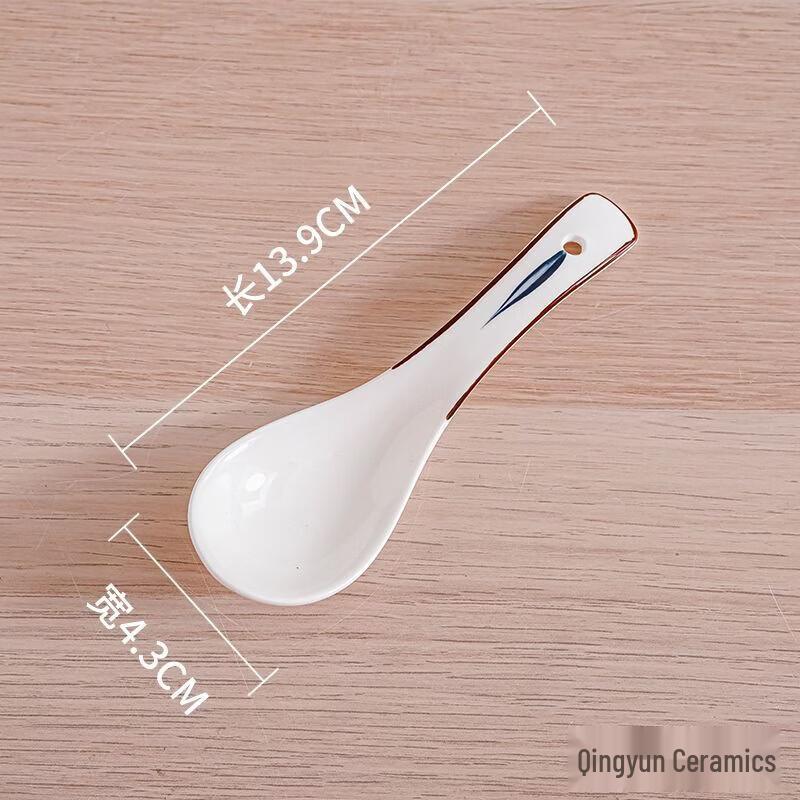 Ceramic Dessert & Soup Spoons