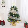 Mini Luminous Christmas Tree Set: 45/60cm PVC Desktop Ornament