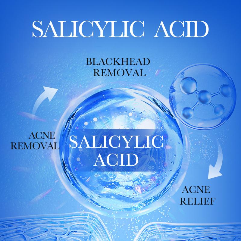 BIOAOUA Salicylic Acid Acne Cream Shrink Pore Cream Elimination Large Pores Remove Blackehead Repairing Skin Care Facial Cream