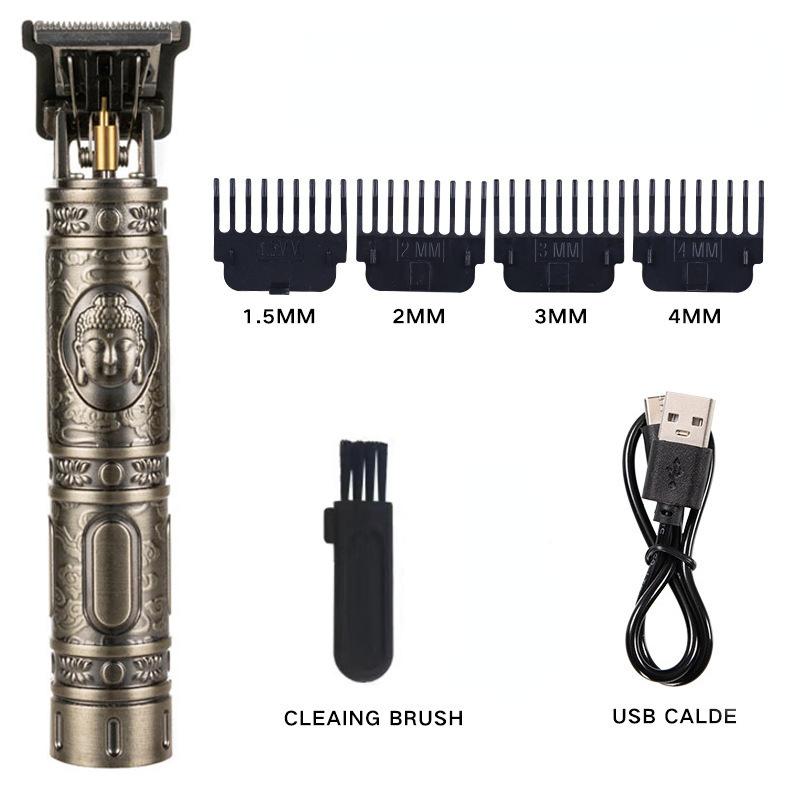 Vintage T9 Electric Cordless Hair Cutting Machine Professional Hair Barber Trimmer For Men Clipper Shaver Beard Lighter
