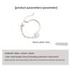 Super fairy rose bracelet french pearl butterfly elegantretro bracelet