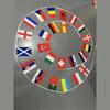 Europe Countries Flag 24pcs Euro Cup Country Flag Bunting National String Flags Banner Football Event Garlands Decor