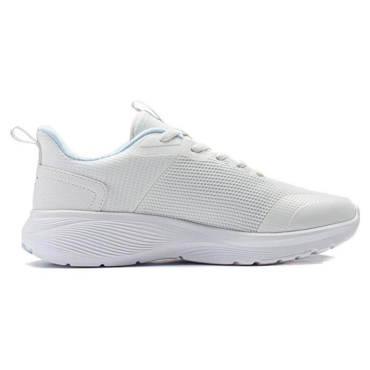 New LiNing Take A Dip Cushioning Anti Slip And Wear Resistant Low Top Running Shoes Women's White Blue ARST064-4