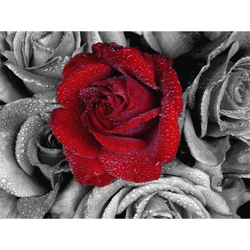 Pittura diamante 5D fai da te vaso rose diamante arte mosaico diamante ricamo trapano rotondo completo decorazione della casa