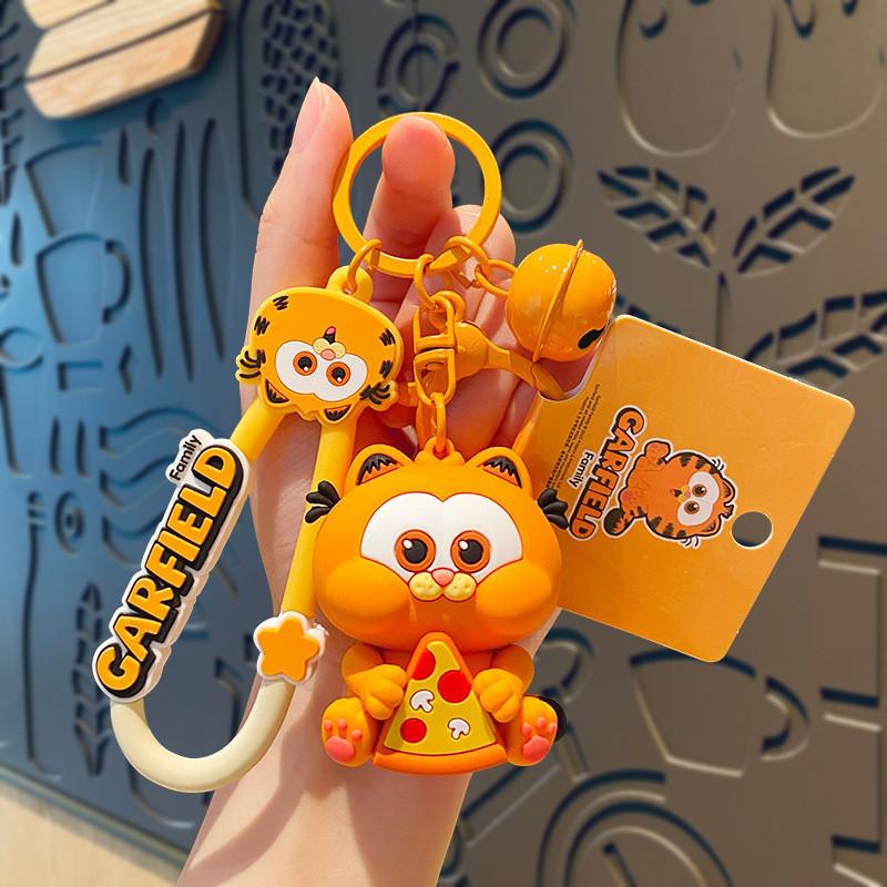 Adorable Garfield Keychain With Creative Cartoon Design Perfect For Birthdays And Holidays