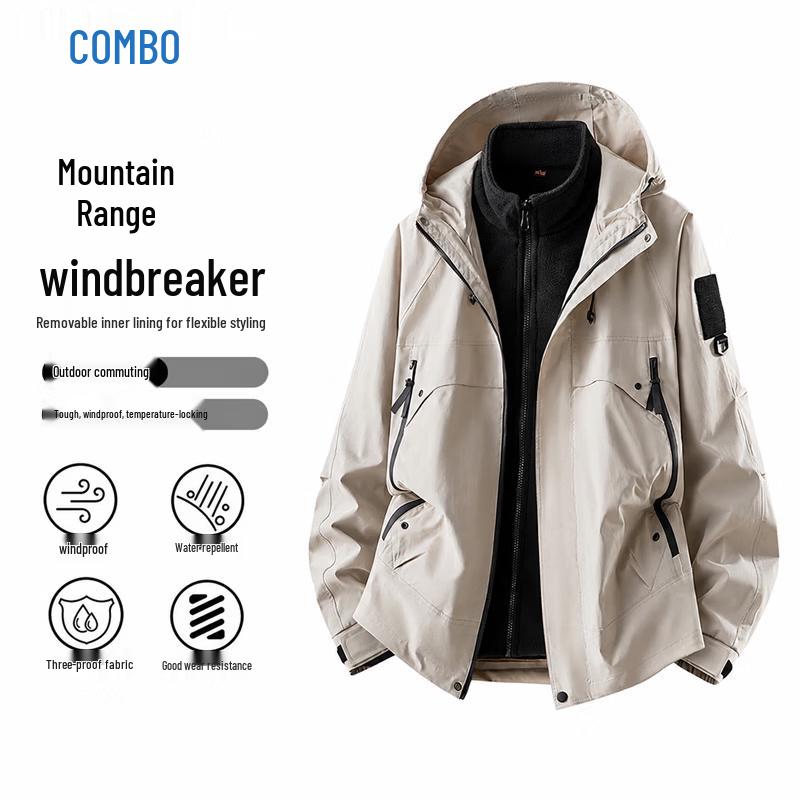 Kangbo Outdoor 3-in-1 Windproof Waterproof Jacket