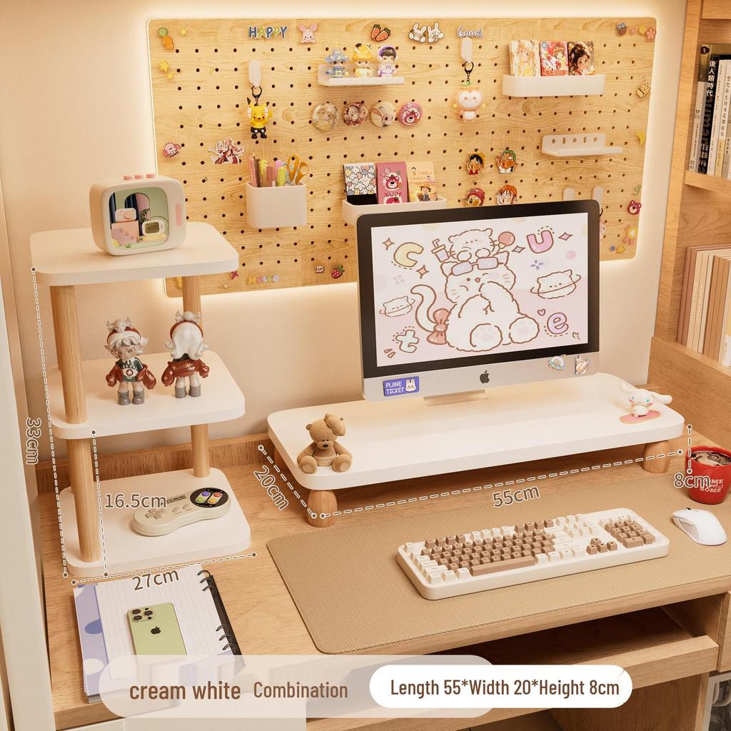 Desktop Monitor Stand & Keyboard Bracket