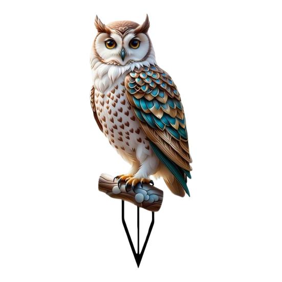 

Птица Сад Декор Колышек Акрил 2D Плоский Птица Украшение Двора Искусство Устойчивая к Погодным Условиям Птица E