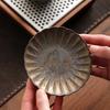 Kiln Change Glaze Ceramic Coasters Set Handmade Pottery Coasters for Hot Tea Cup Home Decor Kung Fu tea set