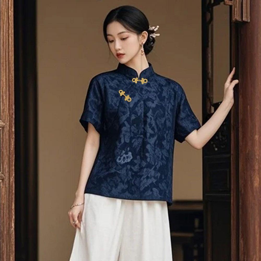 Flower Fastener Chinese Frog Buttons Handmade Cheongsam Buttons  Handcraft Accessories