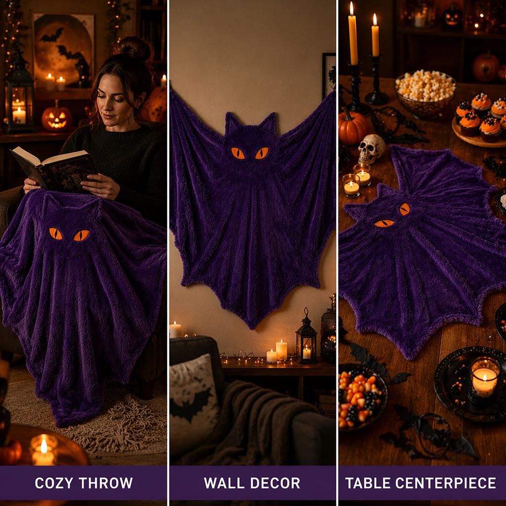 Dekorative bedruckte Decke für das Sofa, Gemütliche Halloween-Decke für Zuhause, Ostergeschenk
