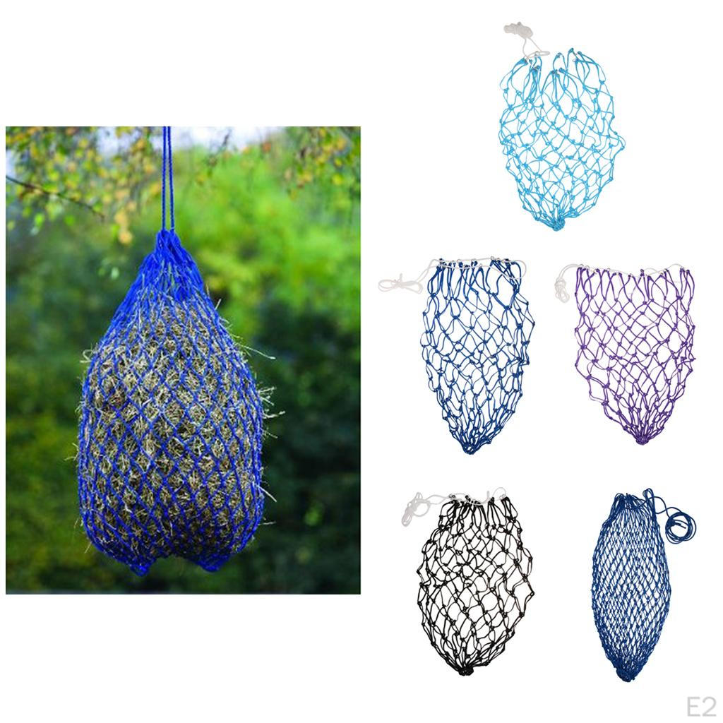 , Soft Mesh Hanging Hay Net with Holes - for Horse Care and Farming, Equestrian Equipment
