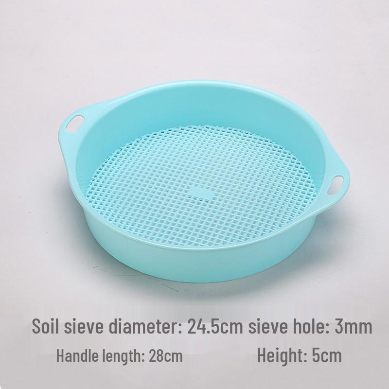 Garden Plastic Soil Sieve - Horticultural Screening Tool for Stone and Soil. Perfect for Seedling, Planting, and Flower Care.