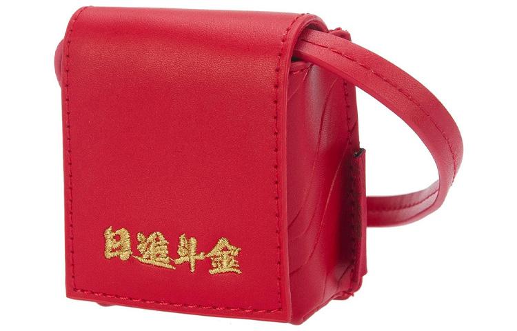 Li Ning Sports Life Collection Polyester One Shoulder Crossbody Earphone Case Regular Unisex Red ABJS004-1