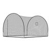 Baseball Batting Cage, 3660 x 3100 x 2330mm Freestanding Portable Batting Cage, Hitting Cages with 4-Ply Knotless Polyester & Pitching Machine