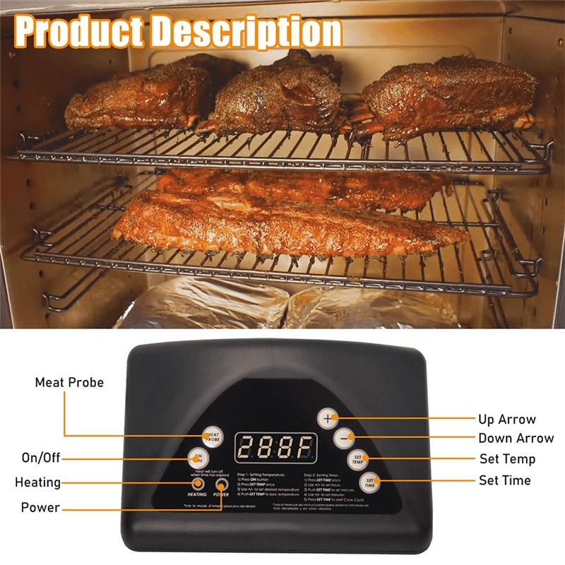 BHBL 9907100008 Digital Control Panel Smoker Grill Compatible with 20070511 20071914 20071814 Top Controller
