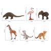 Childrens Wild Animal Pvc Model Set With Giraffe Tiger Elephant Flamingo For Educational Play