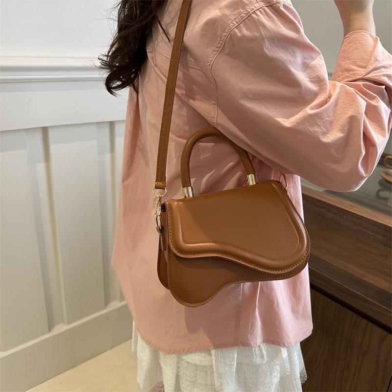 Chic Vintage Style Small Square Bag Modern Design Casual Shoulder Bag For Daily Use
