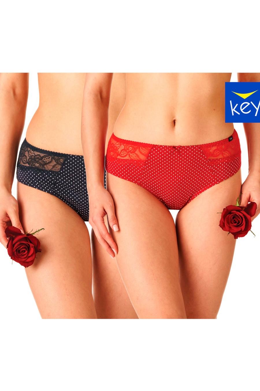 

Трусики сліп, 2 штуки Key (87065) 4(L) різнокольорові кольору