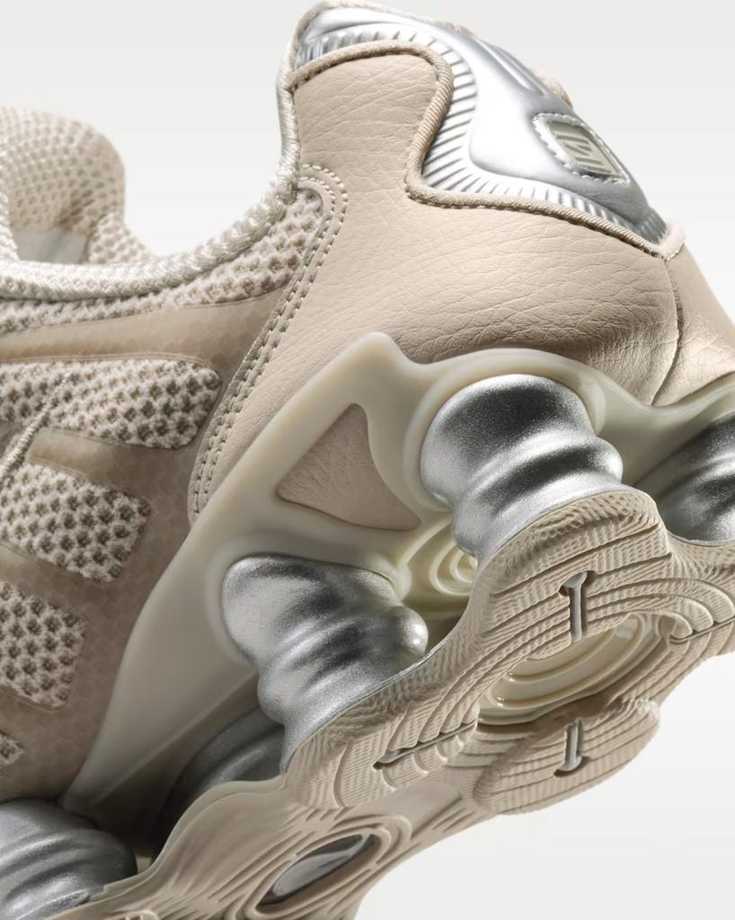 IH2559-200 Nike Shox TL Cream II Black Metallic Silver (Women's)