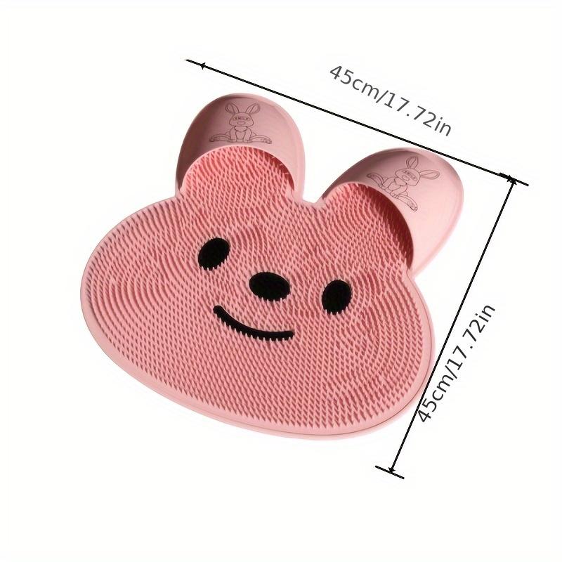 Silikon Rutschfeste Badematte, Kaninchen Massage Fußmatte | Hornhautentferner, Duschfußschrubber, Essentiell für Wohnmobile und Badezimmer zu Hause