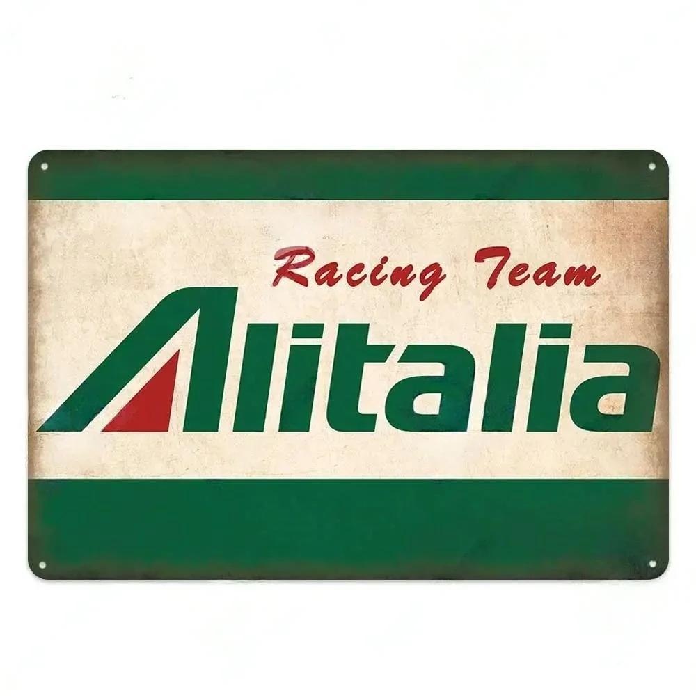 Vintage Racing Team Tin Sign Metal Signs Decorative Plaque For Garage Club Pub Bar Man Cave Farmhouse Decor Wall Decoration