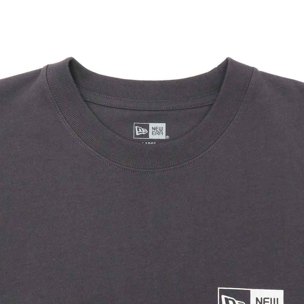 NEW ERA Oversized Cotton Box Logo Graphite White S T-Shirt