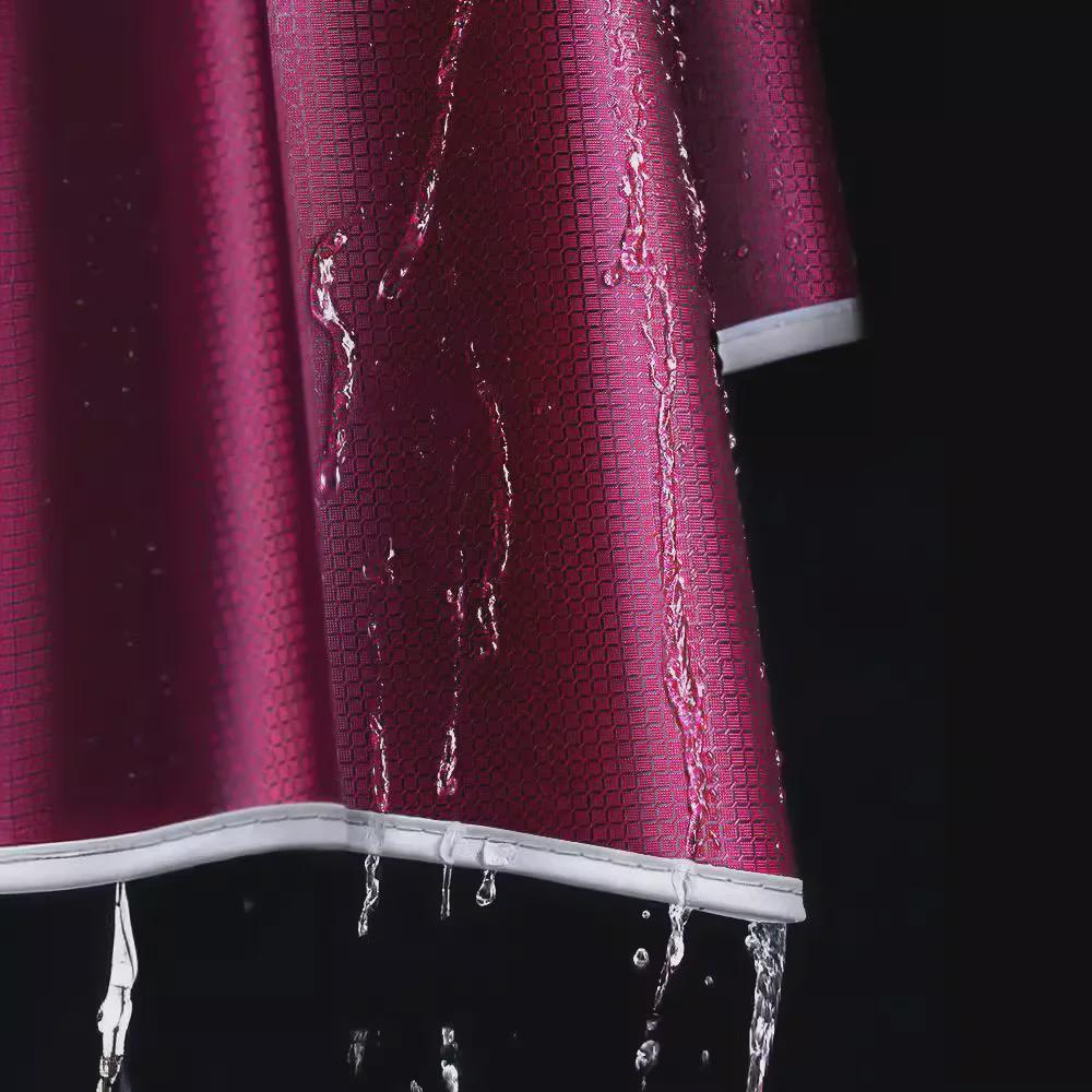 Double Electric Car/Motorcycle Raincoat - Thickened, Enlarged Jacquard for Two Adults