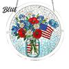 Decorative Sun Catcher For Home 4th of July Acrylic Puzzle Suncatcher Patriotic Window Hanging Ornament 250th Anniversary Decoration America Jigsaw