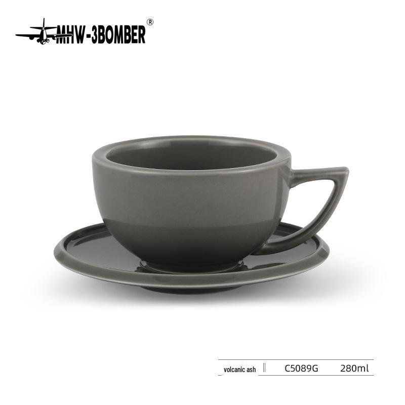 

Bomber Sawada Ceramic Coffee Cup - Professional Latte, Embossed Art Cappuccino, and Mocha Cup