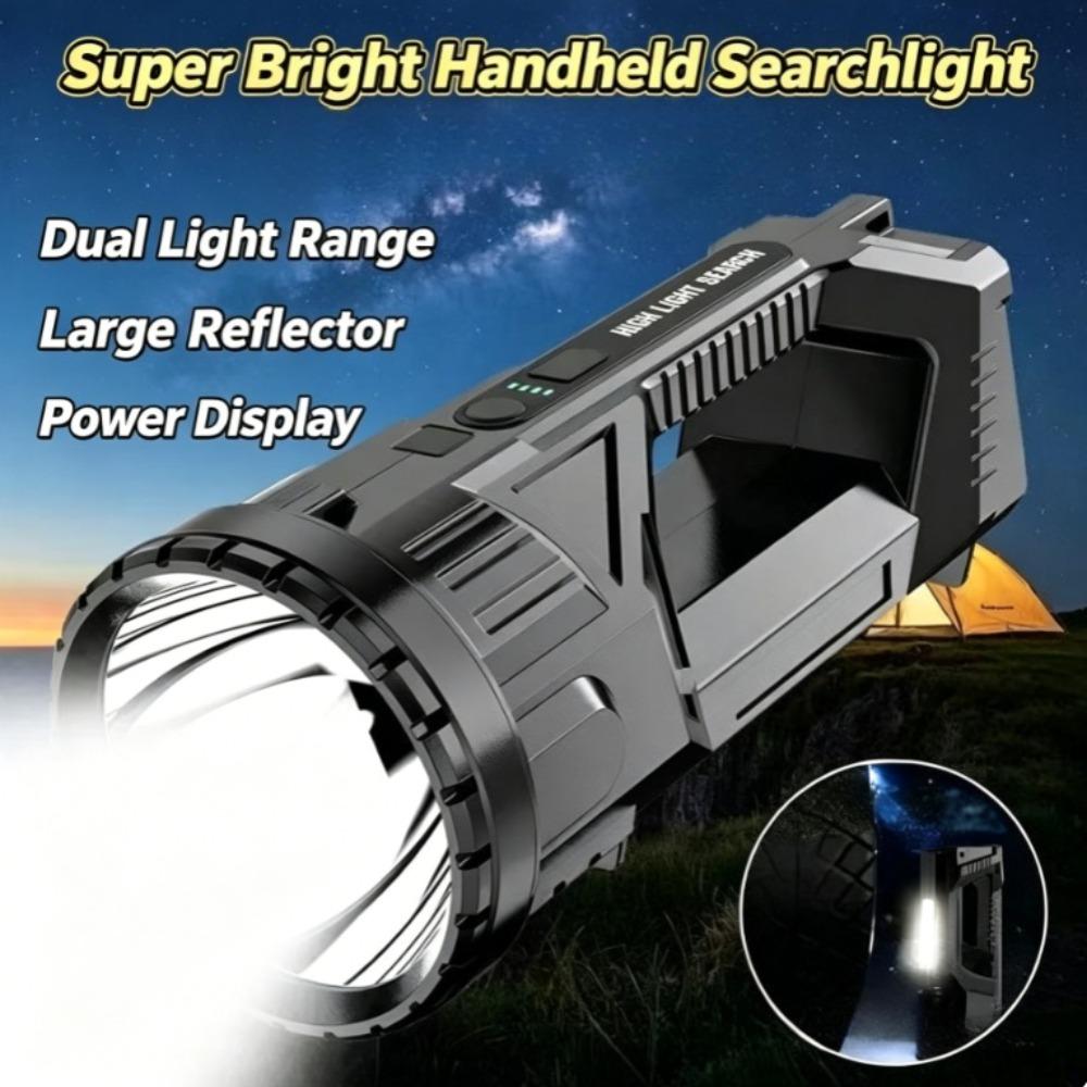 Powerful LED Searchlight Outdoor Multifunction USB Rechargeable Work Light LED Flashlight Long Range Camping Lantern