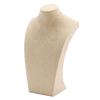 Necklace Pendant Display Bust Mannequin Stand Holder Rack, Linen 235*390mm