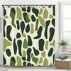 Modern Mosaic Shower Curtain,Waterproof Bathroom Decor, Unique Gift, Stylish Design,Elegant Home Decoration Curtain With Hooks