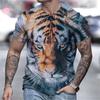 Chinese Lion Dance Lucky Pattern T Shirt For Men Women New Year 3D Printed Tees Casual O-Neck Tops Short Sleeve Loose T-Shirts