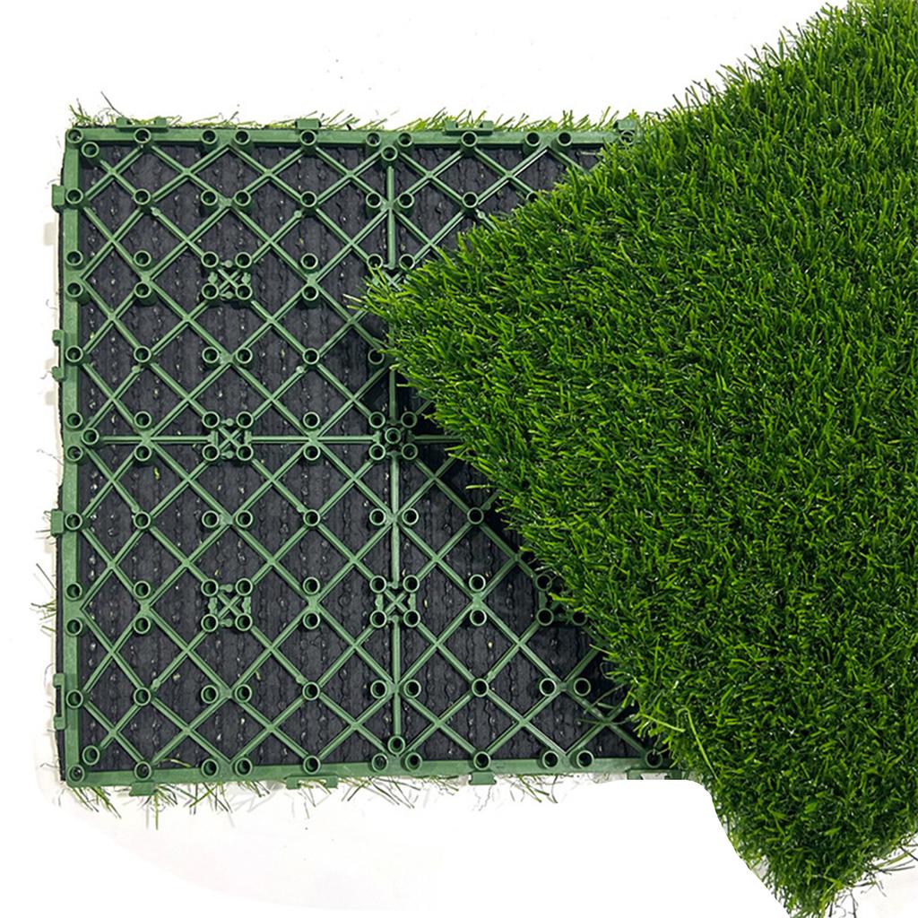 Durable Golf Practice Mat 30x30cm, Self-Draining Artificial Grass Turf for Home Backyard & Indoor Training