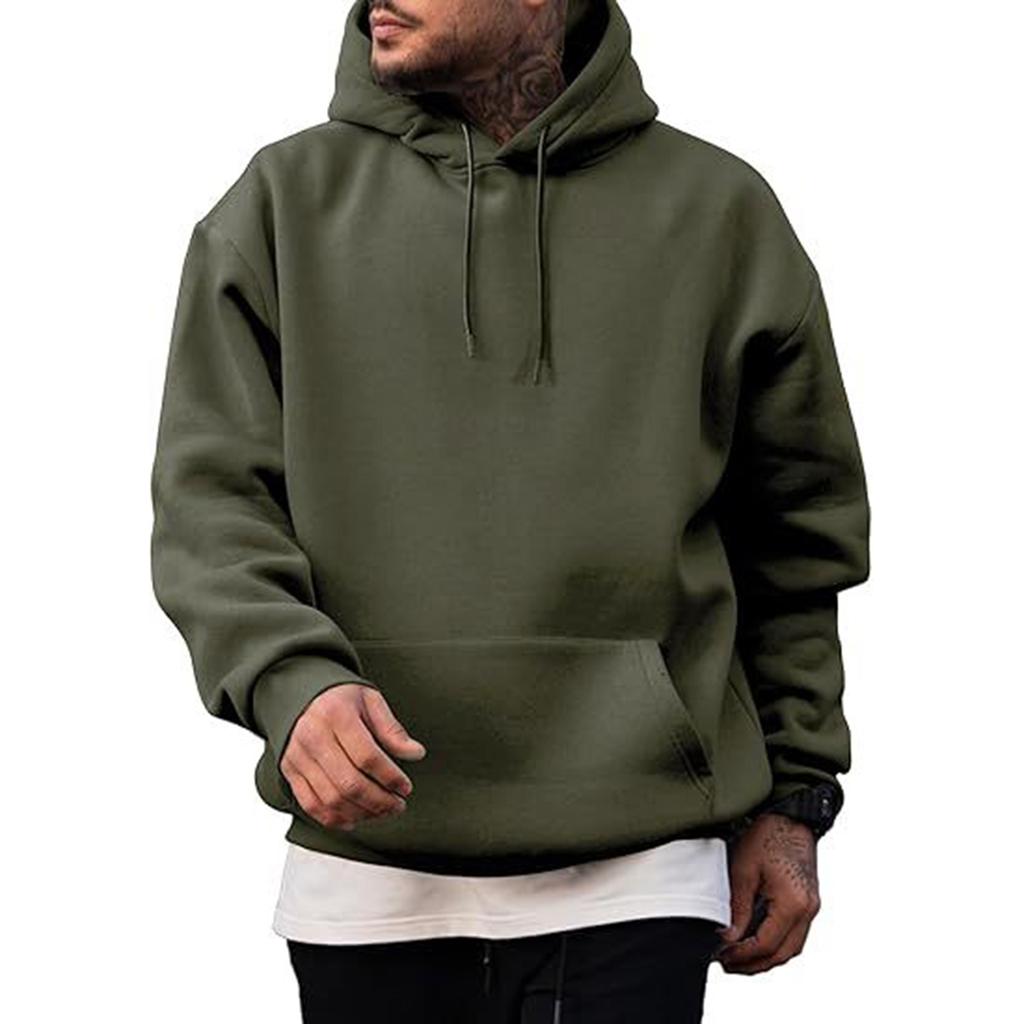 Men's Lined Hoodie Sweatshirt Loose Fit Oversized Casual Pullover
