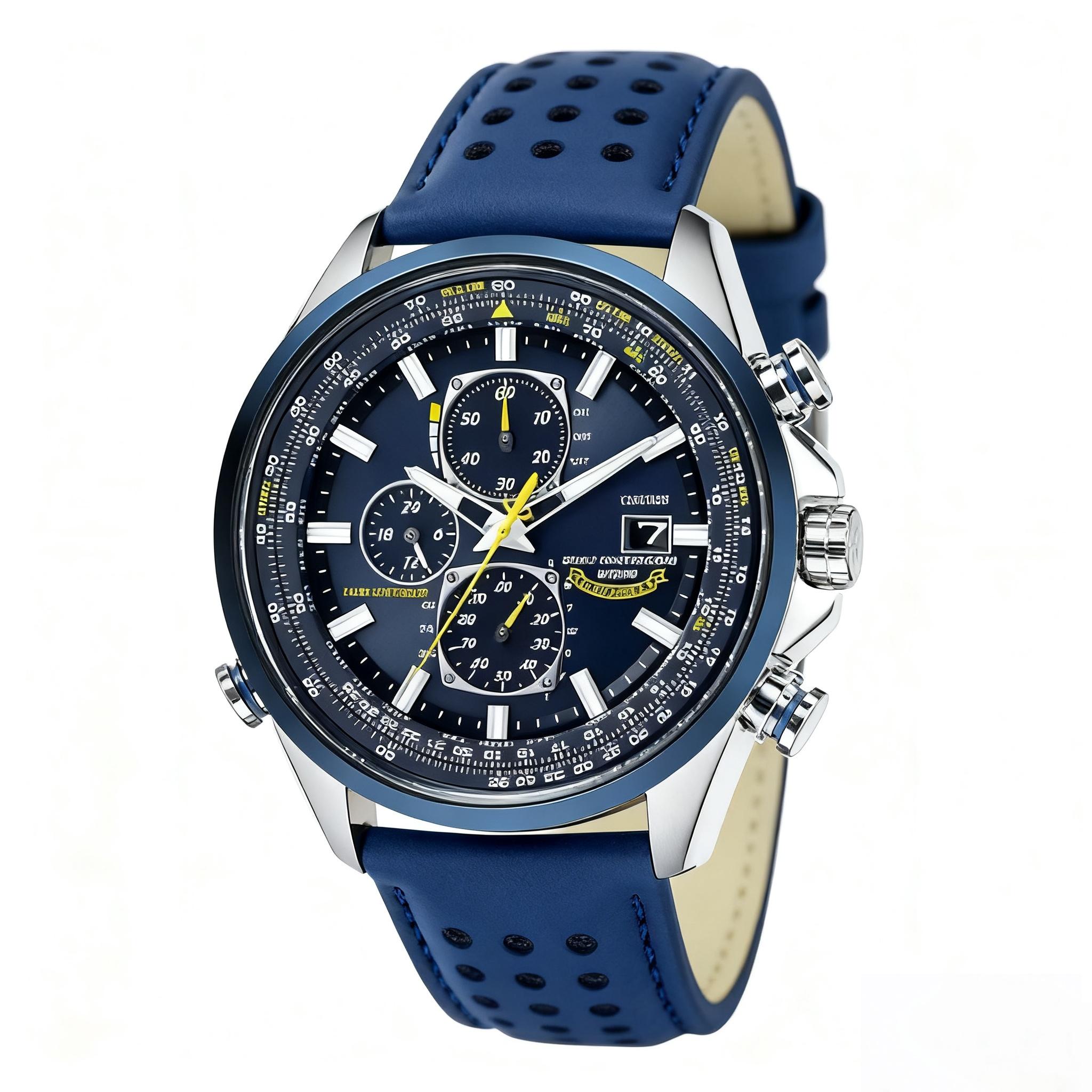 Father s Day Gift Men s Luxury Quartz Wristwatches Large Dial Leather Watches for Men Multi Functional Business Watch