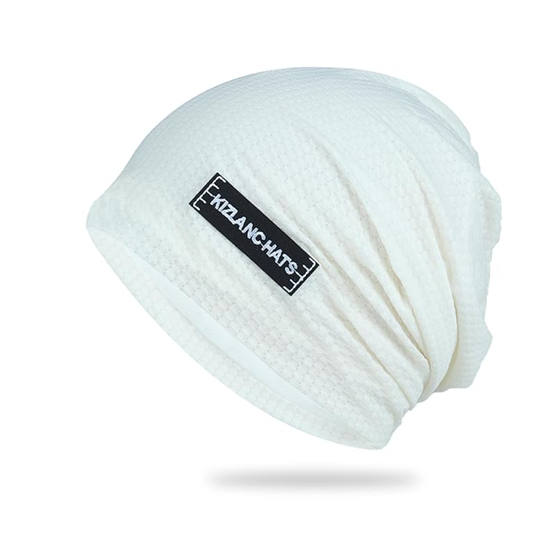 

[Odejaa] knit hat Spring/Summer/Autumn 2 layer structure Sweat absorbent and quick drying Thin UV cut summer knit Plain color Antibacterial and