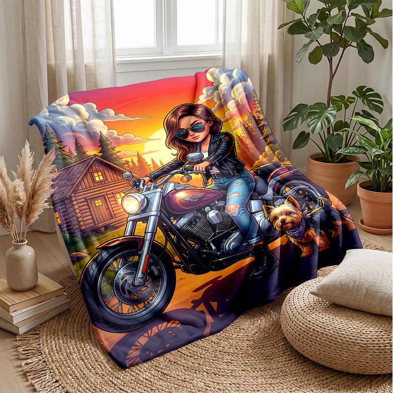 Many Different Dogs Theme blanket Lightweight Warm Flannel Blanket Decorative Throw Blanket for Home Decoration