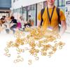 200 Pcs Jump Rings Multipurpose Stainless Steel Gold Open Jump Ring DIY Jewelry Connection Buckle
