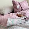 Yarn-Dyed Washed Cotton, Pure Cotton 100% Cotton Striped Quilt Cover Bed Sheet Dormitory
