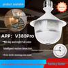 Wireless HD Panoramic Fisheye Floodlight Camera Bulb