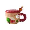 Cupa Creativă de Crăciun din Ceramică cu Capac Valoare Ridicată Desene Animate Drăguță Birou Cuplu Cupă de Apă Cutie Cadou Suvenir