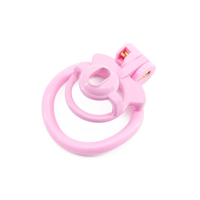 2.0 Curved Ring Small Dome Male Chastity Lock, Crossdressing Pseudo-Clitoris Design TS Genital Restraint