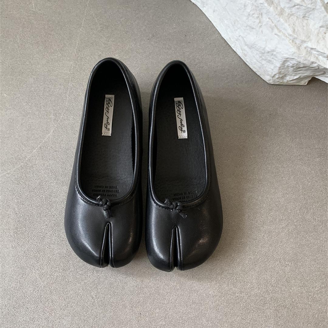 

Мода Bailamos Совершенно новые балетки с раздельным носком Обувь таби ниндзя Женская повседневная обувь Женские слипоны Лоферы Мокасины с мягкой подошвой Mujer 40 чёрный