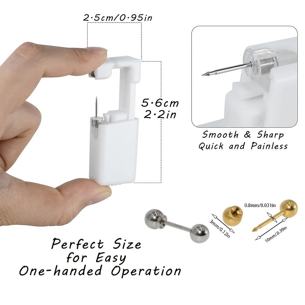 Easy To Use 24K Gold Plated Different Crystal Safe Ball Ear Piercing Gun Kit Disposable Disinfect Earring Piercer Machine Studs