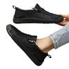 Casual Low Top Round Toe Unisex Shoes with Side Zipper and Lace-Up Design Lightweight Comfortable Walking Footwear