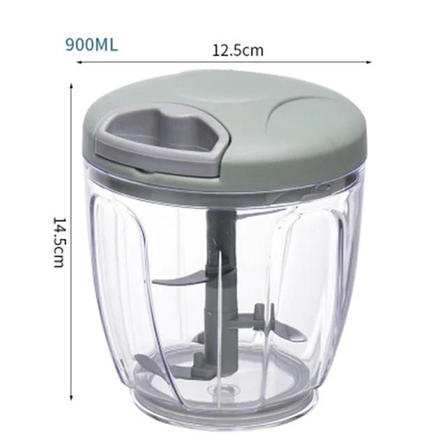 500/900ML Garlic Chopper Meat Grinder Manual Rotate Vegetable Cutter Chopper Slicer Fruit Garlic Crusher Kitchen Gadget Blenders